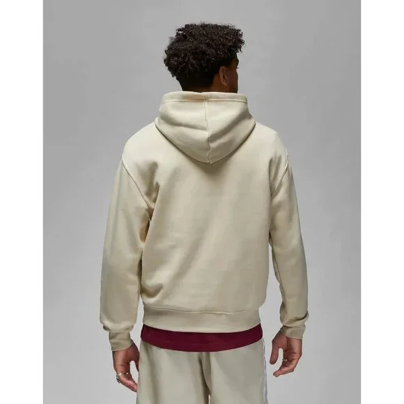New Men's Air Jordan Essentials Fleece Pullover Hoodie Cream DQ7466-206 –Size XL - Picture 2 of 3